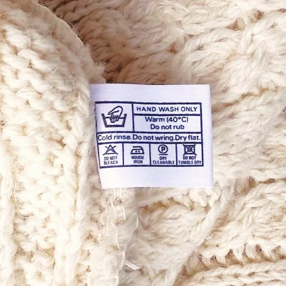 Vintage Highland Homes Fisherman Wool Cable Knit Sweater XL Scotland Rustic - Picture 6 of 7